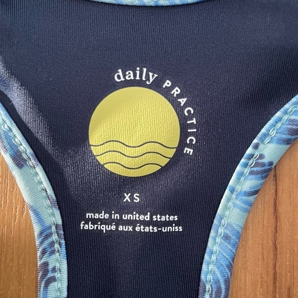 NWT Daily Practice by Anthropologie Jackie Navy Athletic Tank - Picture 8 of 9
